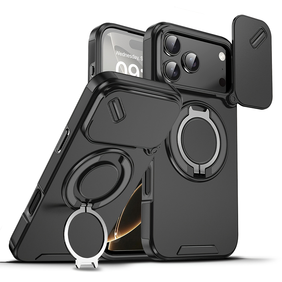 Kickstand Adjustable - Funda magnética resistente a golpes para