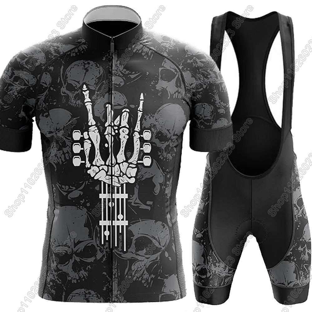 Cycling Commuter Clothing - Conjunto de Jersey de ciclismo Rock-and-Roll