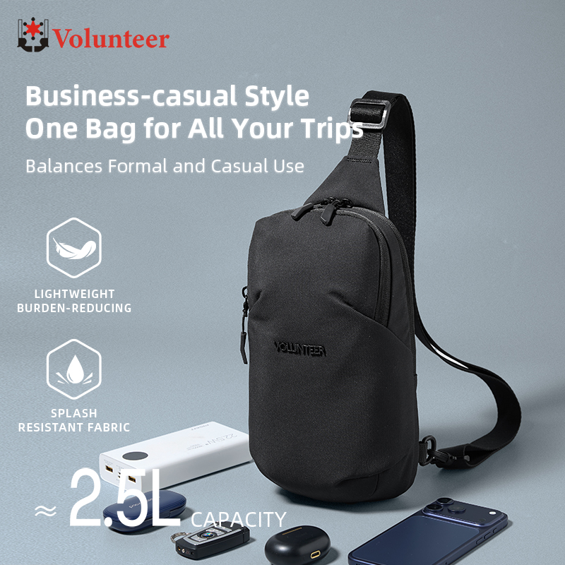 Waterproof Cycling Commute - Bolsa de pecho tipo bandolera VOLUNTEER