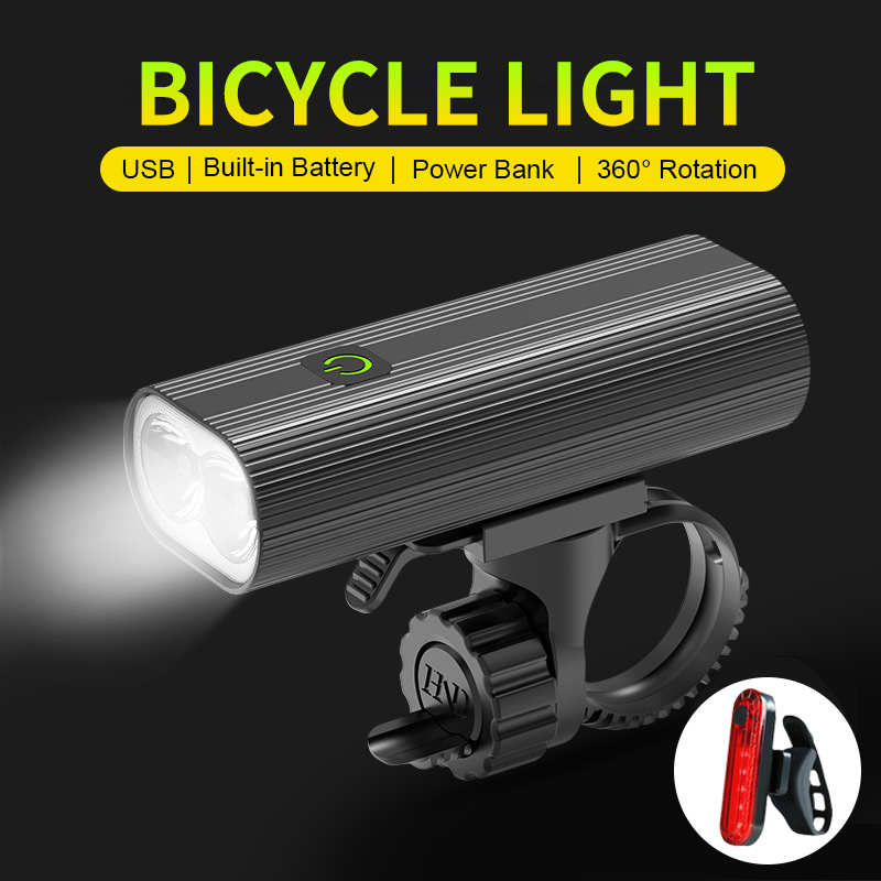 Commuting With Road Bike - Faro de bicicleta superbrillante recargable, luz