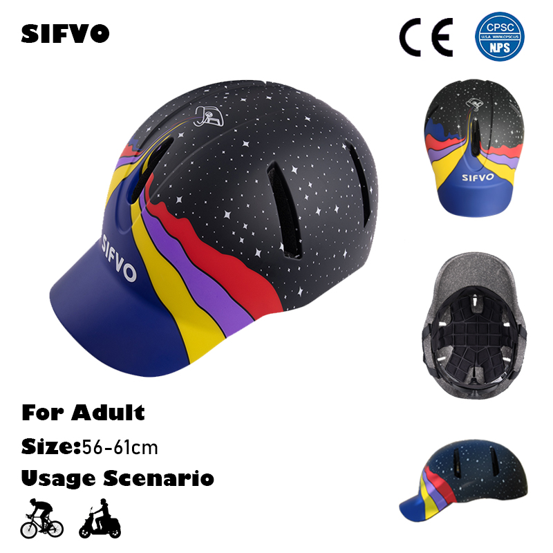 Commuting With Road Bike - SIFVO-casco de bicicleta elegante para adultos,