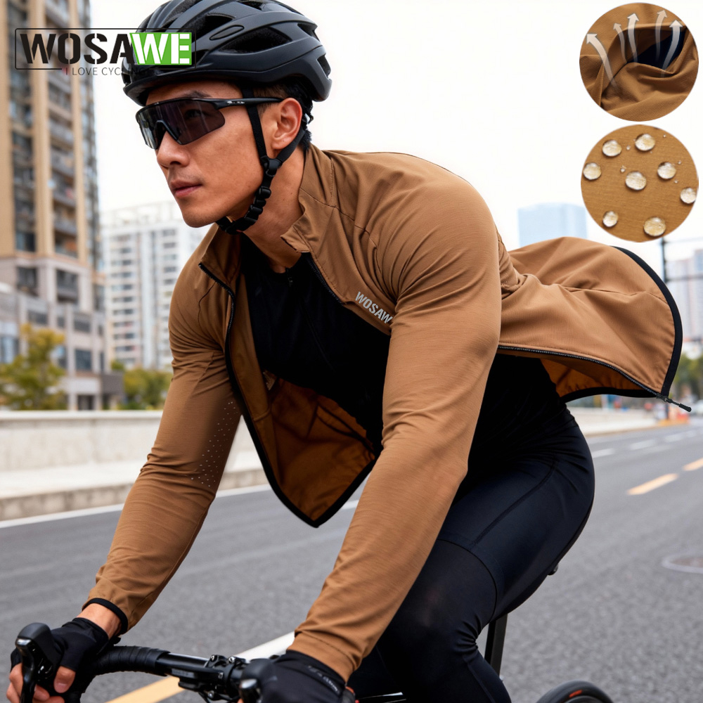 WOSAWE-cortavientos para cicli - Cycling Commuter Jacket reseña y precio