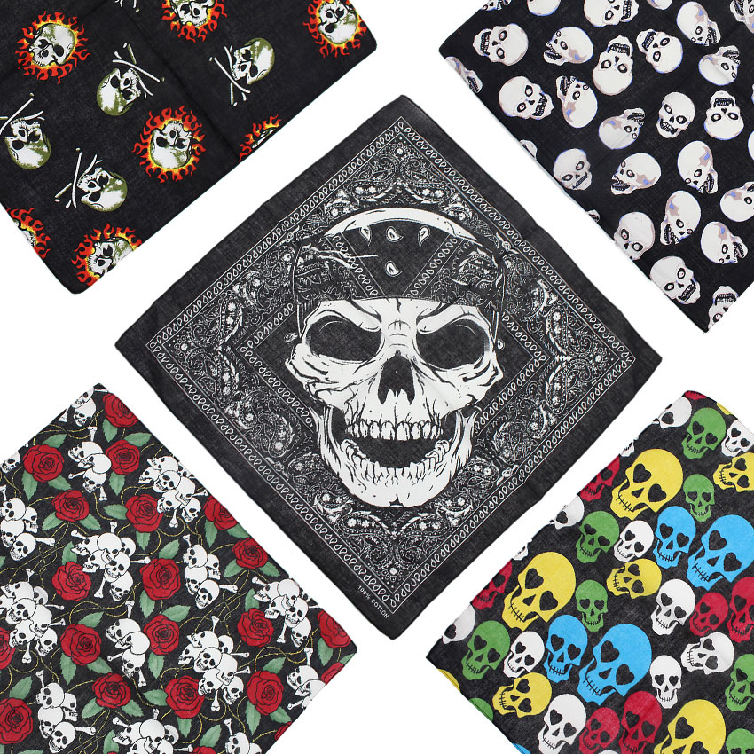 Pañuelo cuadrado de calavera p - Cycling Zones reseña y precio